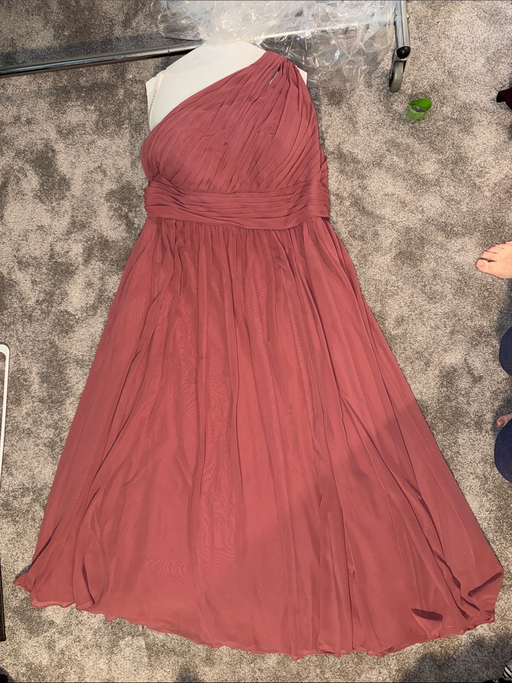 Azazie Molly Desert Rose Chiffon Gown